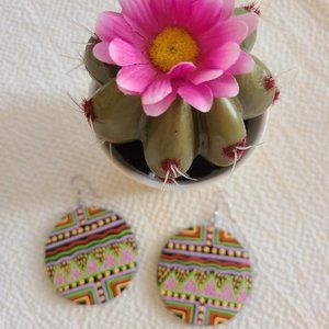 Round Colorful Earrings
